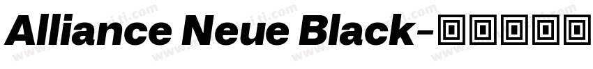 Alliance Neue Black字体转换